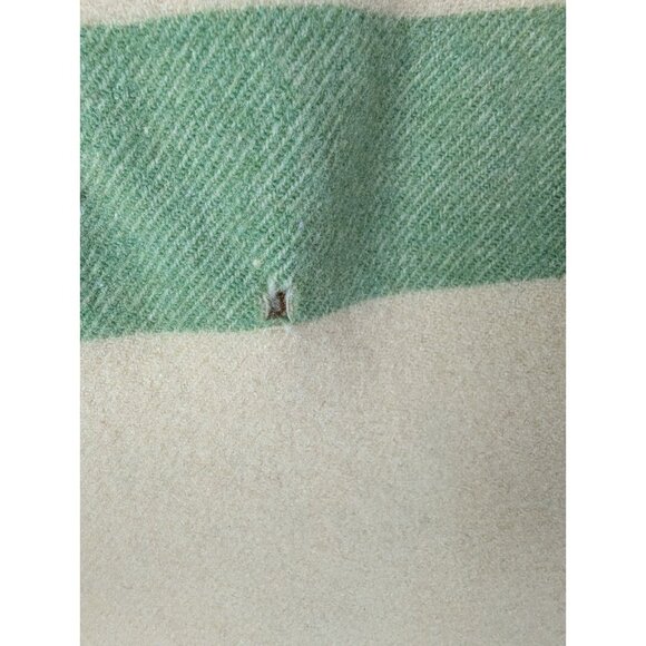 Vtg Blanket Hudson Bay ? or similar 3.5 point Wool 63x72 Gold white label READ - Picture 5 of 16